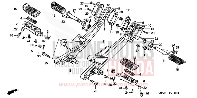 STUFE von CB1300 Super Bold'or ABS CANDY TAHITIAN BLUE (PB215) von 2002